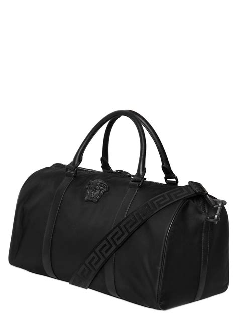 versace black mens holdall duffle weekend bag|versace designer duffel handbags.